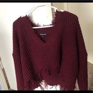 PrettyLittleThing distressed sweater